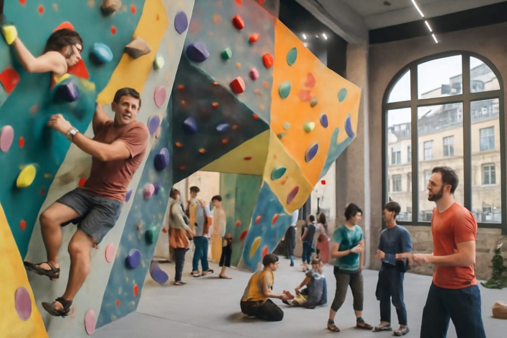 découvrez climbing district bastille, la salle d’escalade incontournable à paris. profitez d’un espace moderne, convivial et adapté à tous les niveaux pour vivre une expérience d’escalade unique en plein cœur de la capitale.