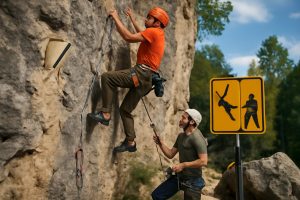 découvrez nos conseils essentiels pour prévenir les chutes en escalade, que ce soit en falaise ou en salle, et apprenez comment réagir efficacement en cas d'accident pour pratiquer en toute sécurité.
