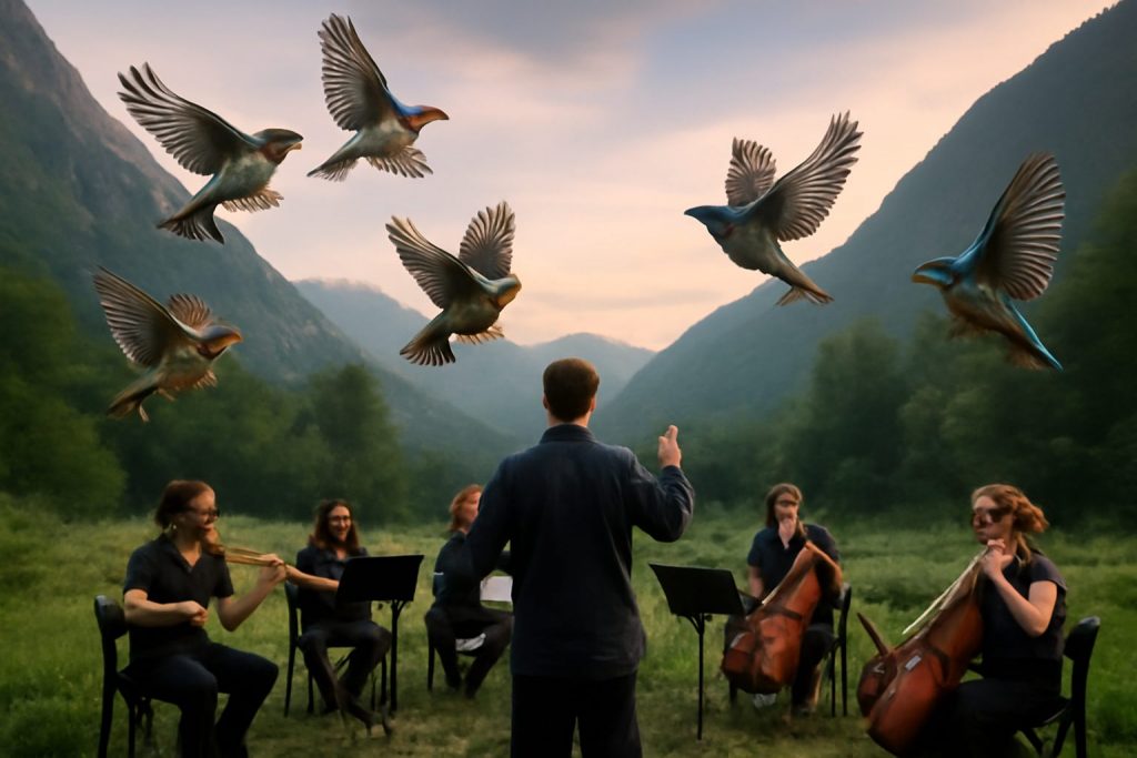 découvrez la première répétition marquante de « arrival of the birds » (9a) dirigée par sean bailey à chironico, un moment musical inoubliable.