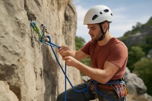 apprenez à réaliser un relais d'escalade sécurisé grâce à ce guide pratique spécialement conçu pour les grimpeurs débutants. techniques, conseils et sécurité expliqués étape par étape.