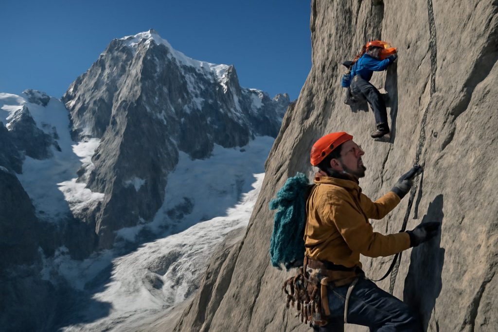 découvrez la première ascension en libre de la « directe de l’amitié » aux grandes jorasses, une performance d'exception qui repousse les limites de l'alpinisme.