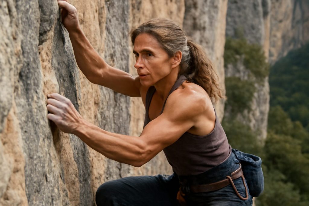 découvrez lynn hill, une figure emblématique et pionnière de l'escalade moderne, à travers un portrait inspirant qui retrace son parcours exceptionnel et ses exploits légendaires.