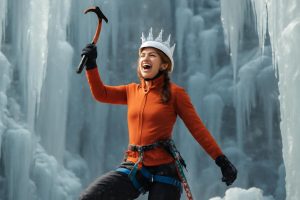 Franziska Schönbächler couronnée championne d&rsquo;Europe d&rsquo;escalade sur glace