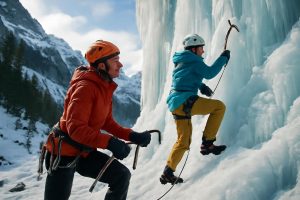 Accompagnement d&rsquo;une mentor en escalade sur glace : à l&rsquo;aventure avec Ines Papert dans &lsquo;Havanna&rsquo; (WI4