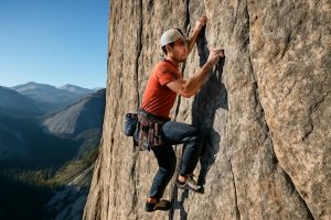 La première ascension de « Drifter’s Escape » (9a+) par Connor Herson : une des voies d’escalade traditionnelle les plus exigeantes au monde