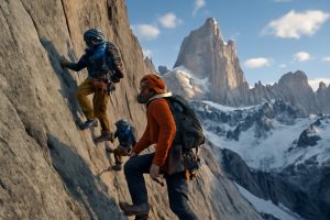 Première ascension en libre : Villanueva O&rsquo;Driscoll et Martin conquièrent la face est du Fitz Roy